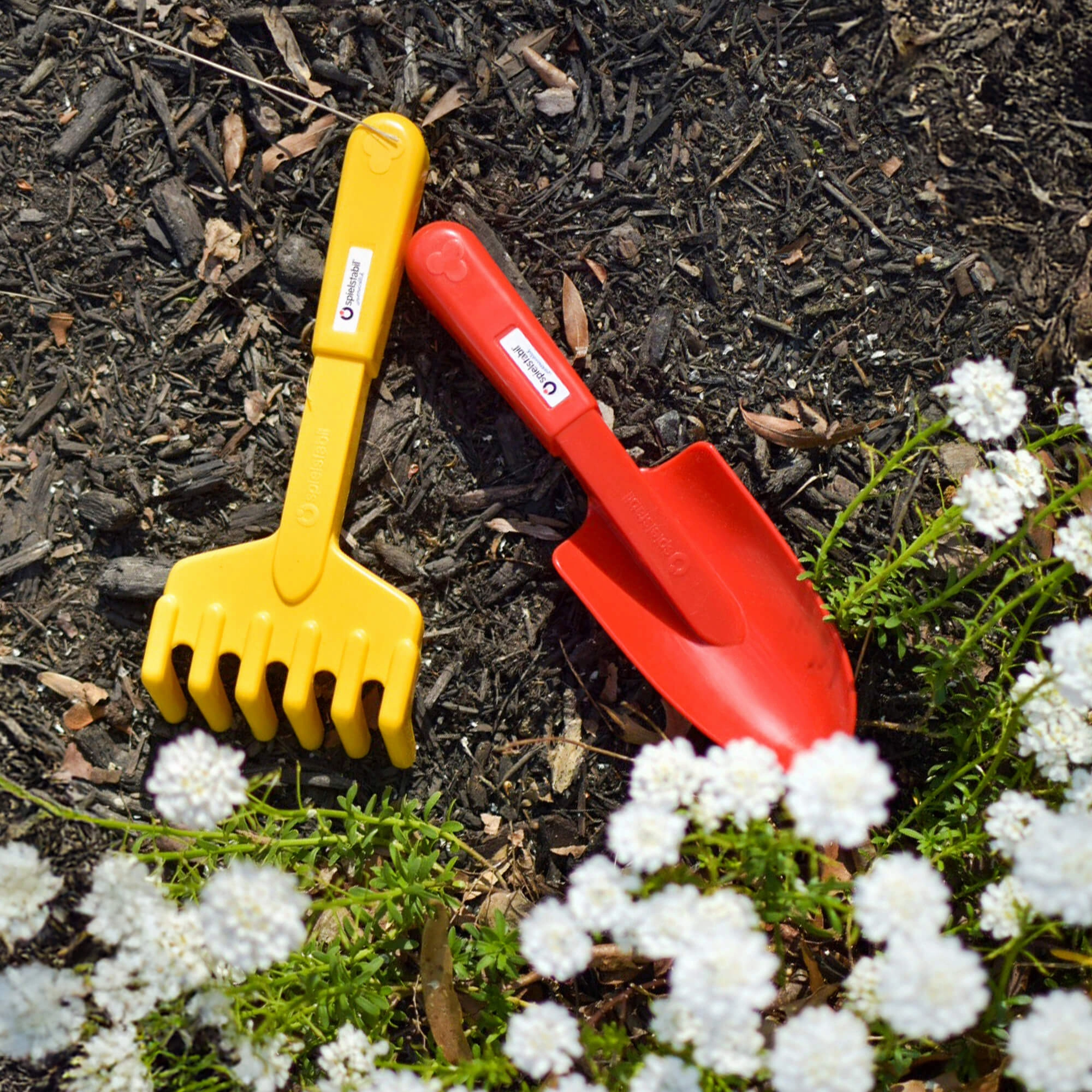 2 Piece Garden Set - Includes Hand Rake & Shovel