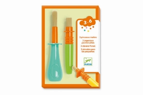 3 Easy-Grip Paintbrushes