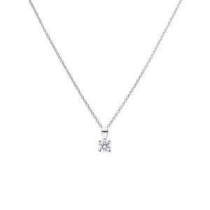 4 Claw Cubic Zirconia Solitaire 0.50ct Pendant P4917 Diamonfire Jewellery