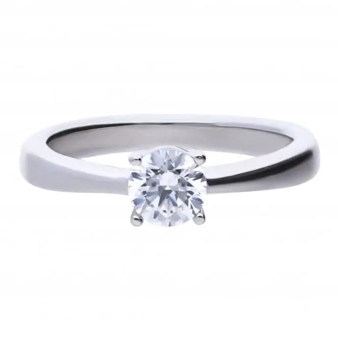 4 Claw Cubic Zirconia Solitaire 0.75ct Ring R3751 Diamonfire Jewellery