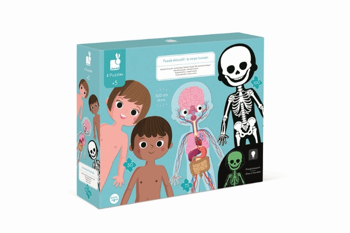 4 in 1 Educational Puzzle - Human Body
