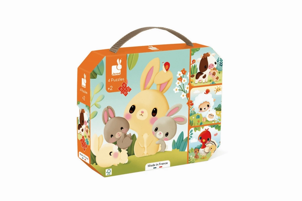4 in 1 Progressive Puzzles - 6, 9, 12 & 16 pieces