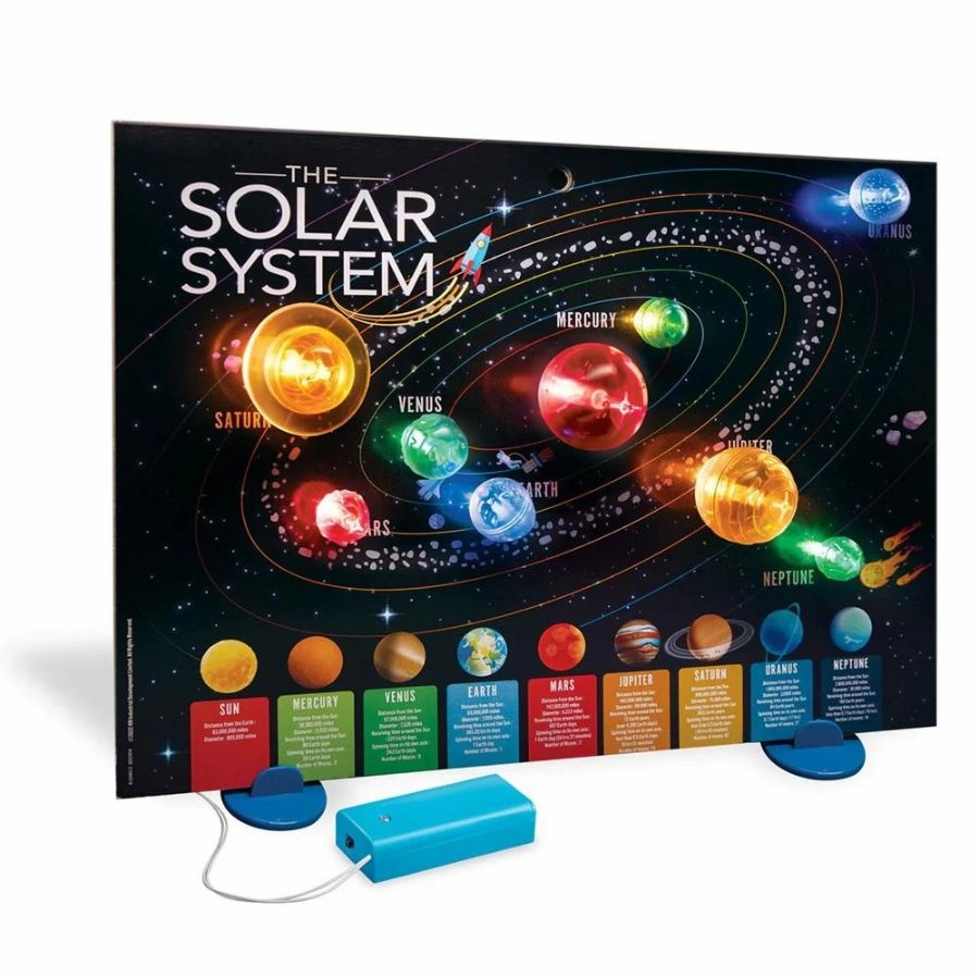 4M - KidzLabs 3D Solar System Light-Up Poster Board