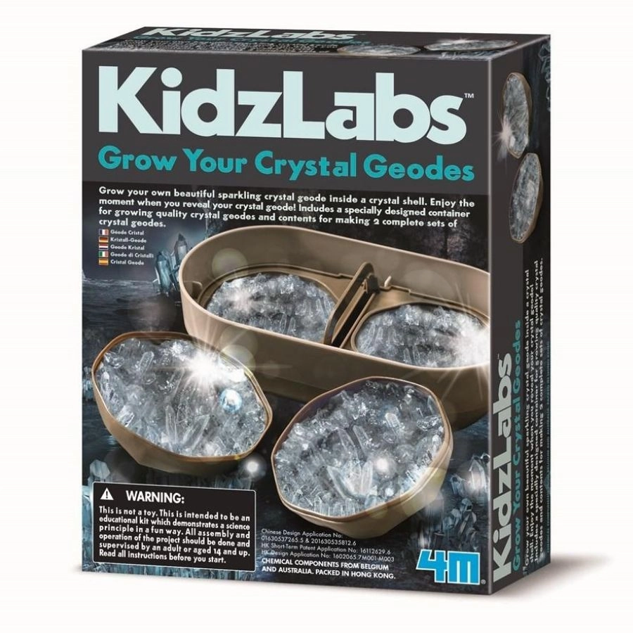 4M - KidzLabs Crystal Geode Crystal Growing Kit