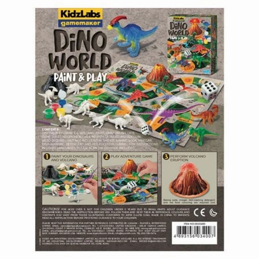 4M - KidzLabs Gamemaker: Dino World Paint and Play