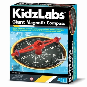 4M - KidzLabs Giant Magnetic Compass Science Kit