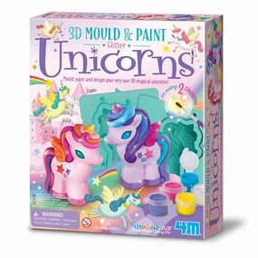 4M - Mould & Paint: 3D Glitter Unicorns
