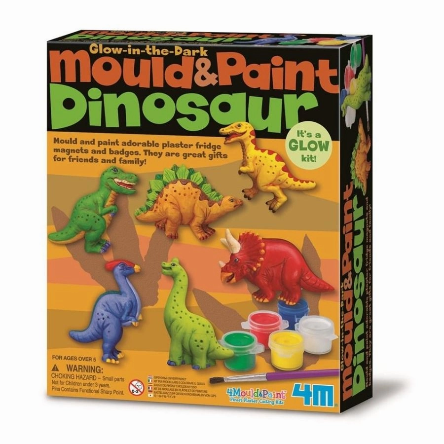 4M - Mould and Paint: Dinosaur Kit