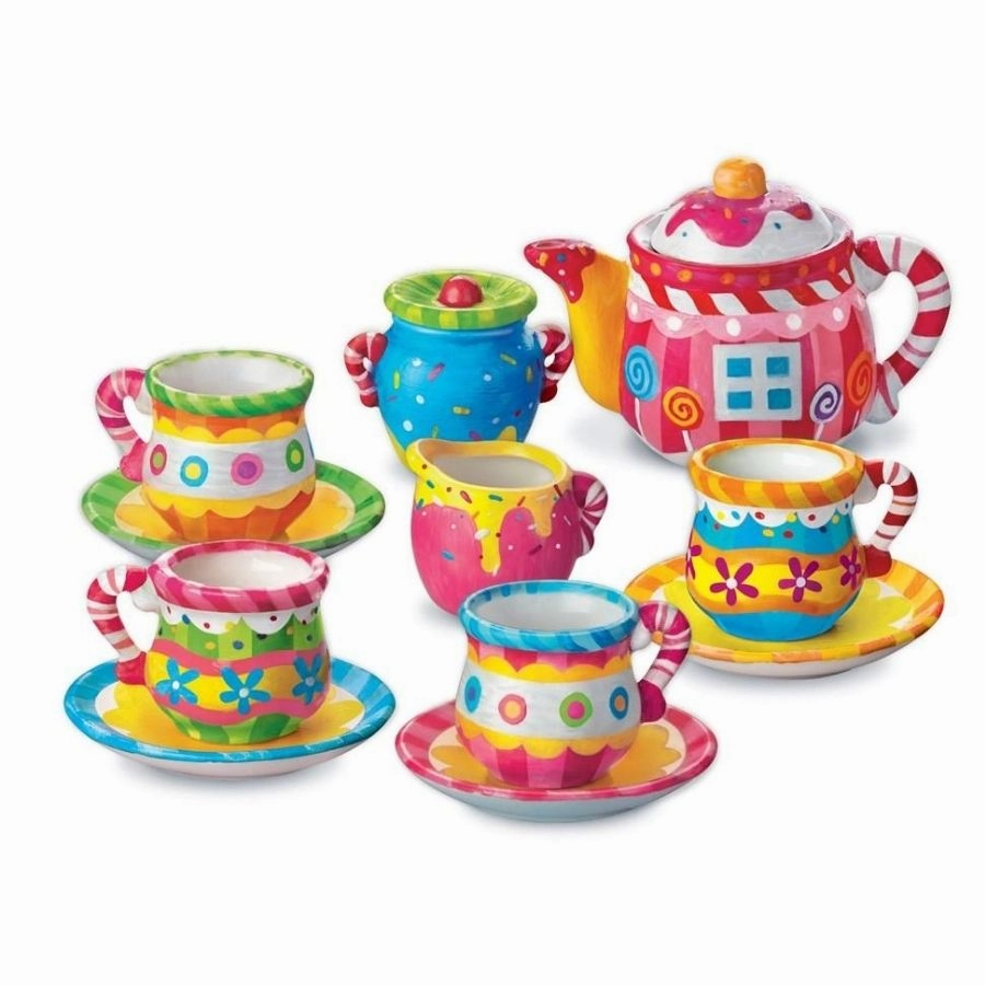 4M - Paint Your Own Mini Tea Set Craft Kit