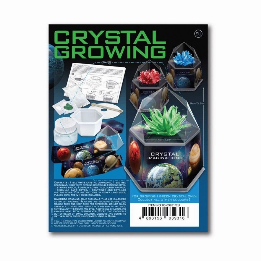 4M Toys - Crystal Growing Kit Space Gem Green