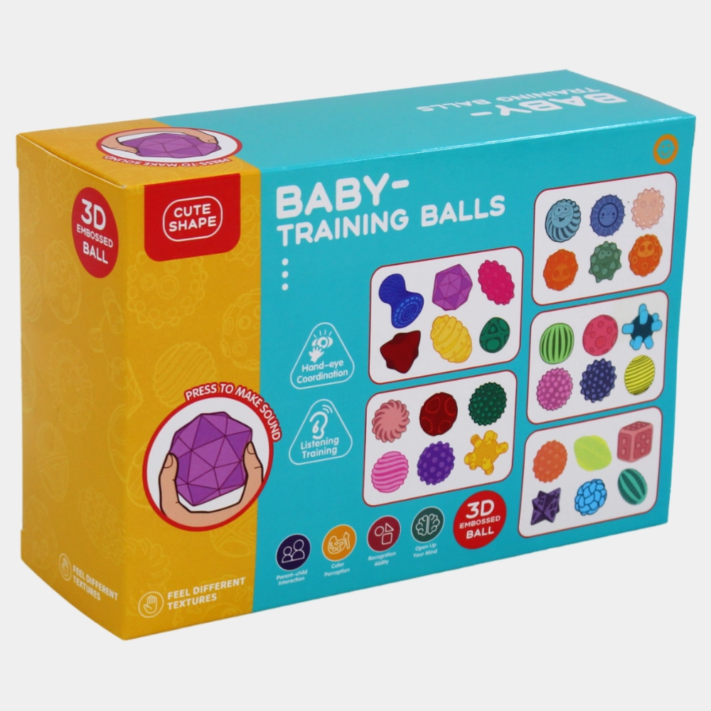 6-Pack Water Spray Sensory Balls for Babies  Soft & Textured Developmental Toy