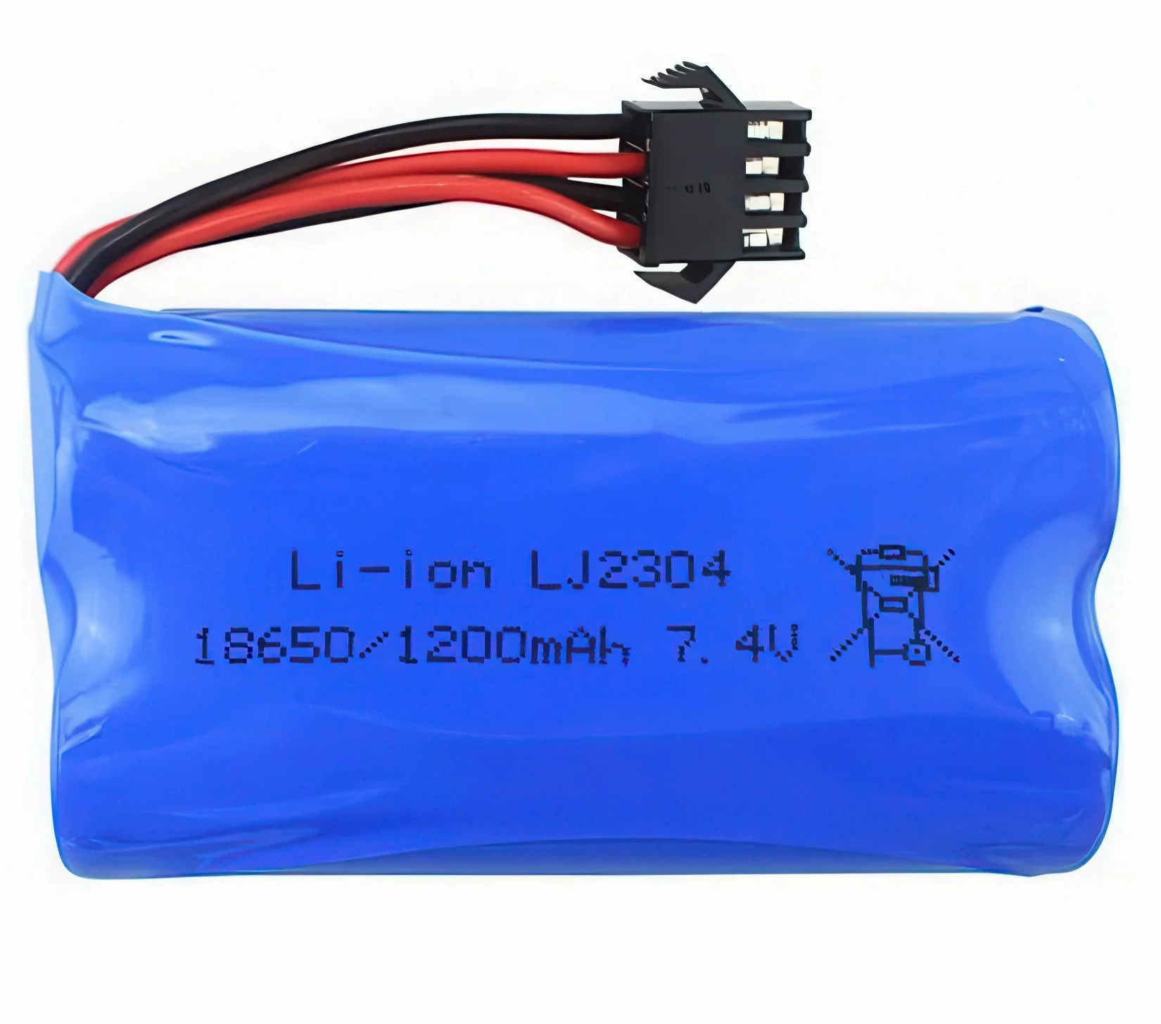 7.4 V Lithium-Ion Rechargeable Battery 1200mAh