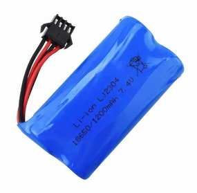 7.4 V Lithium-Ion Rechargeable Battery 1200mAh