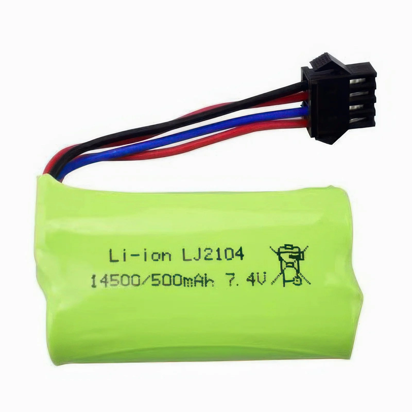 7.4 V Lithium-Ion Rechargeable Battery 500mAh