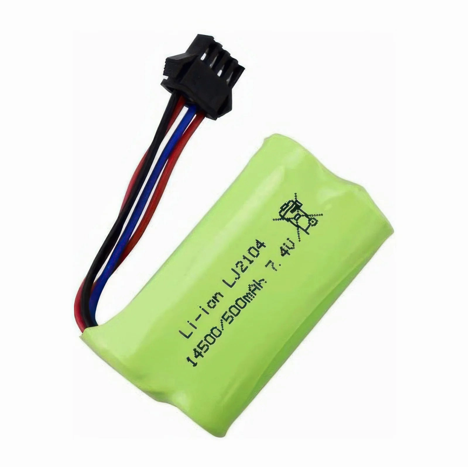 7.4 V Lithium-Ion Rechargeable Battery 500mAh