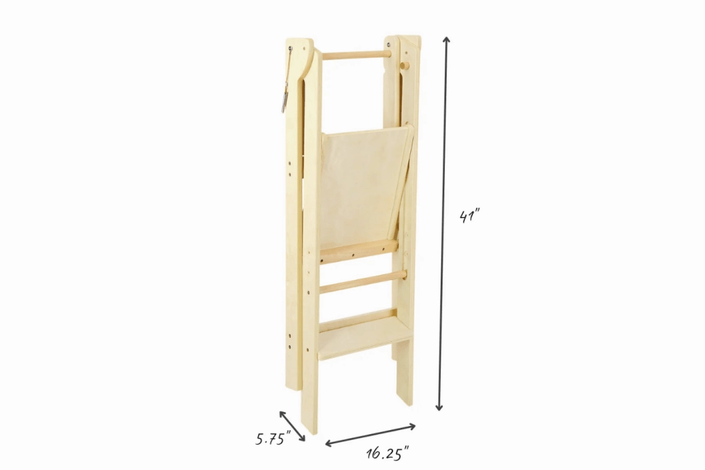Adjustable Natural Fold N' Store Learning Tower