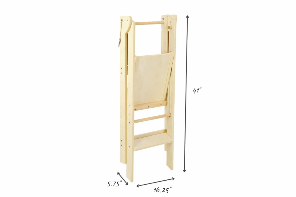 Adjustable Natural Fold N' Store Learning Tower