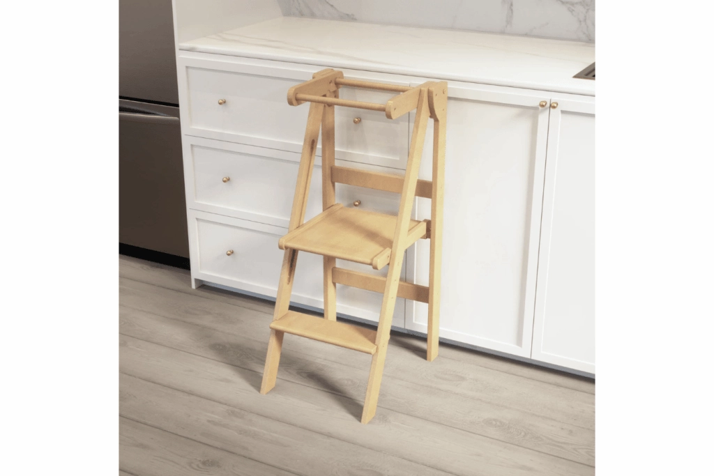 Adjustable Natural Fold N' Store Learning Tower
