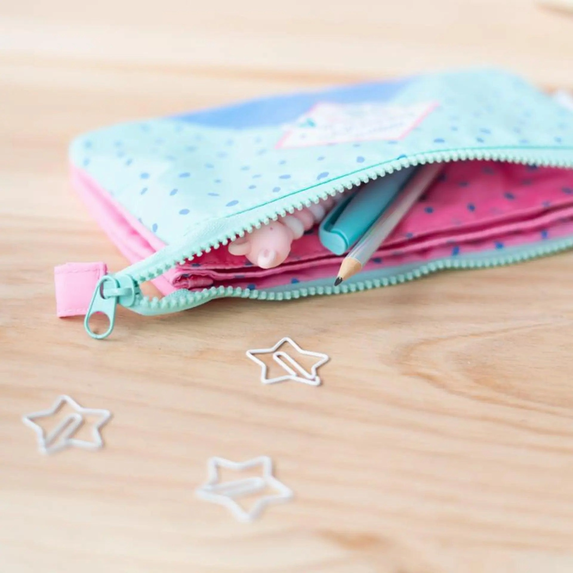 Amelie Pastel Collection Triple Pencil Case