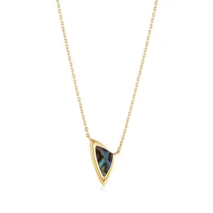 Ania Haie Gold Arrow Abalone Pendant Necklace N049-03G Ania Haie Jewellery