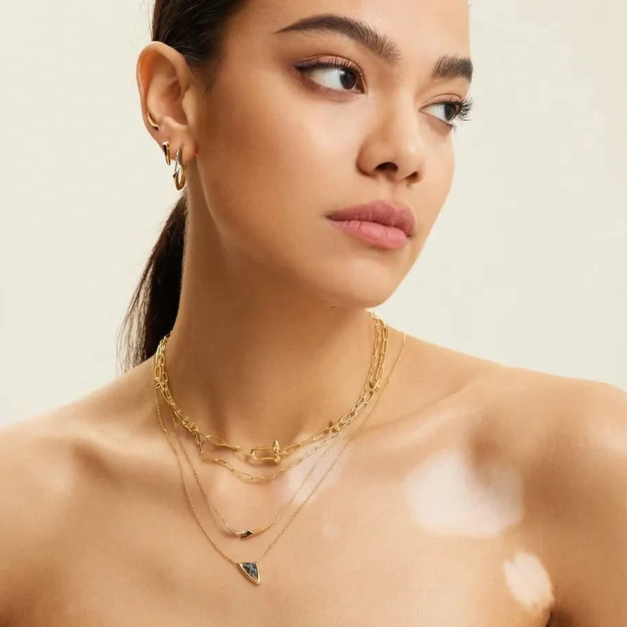 Ania Haie Gold Arrow Abalone Pendant Necklace N049-03G Ania Haie Jewellery