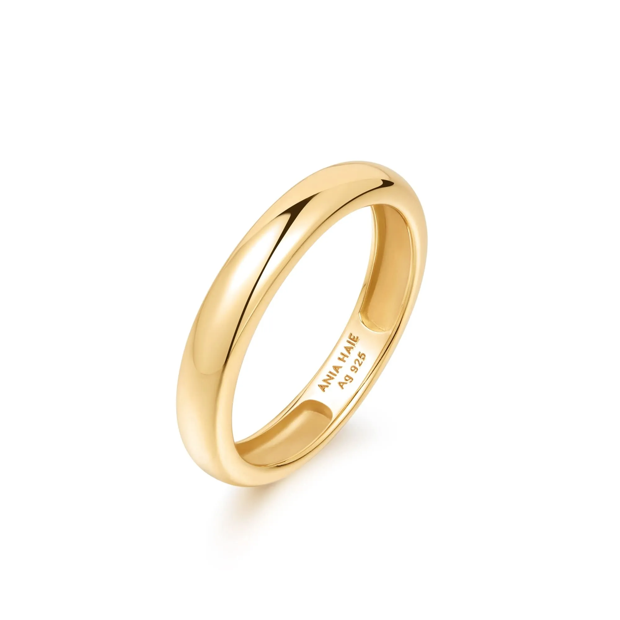 Ania Haie Gold Curve Dome Band R056-01G Ania Haie Jewellery