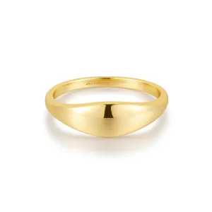 Ania Haie Gold Dome Plain Ring R058-05G Ania Haie Jewellery