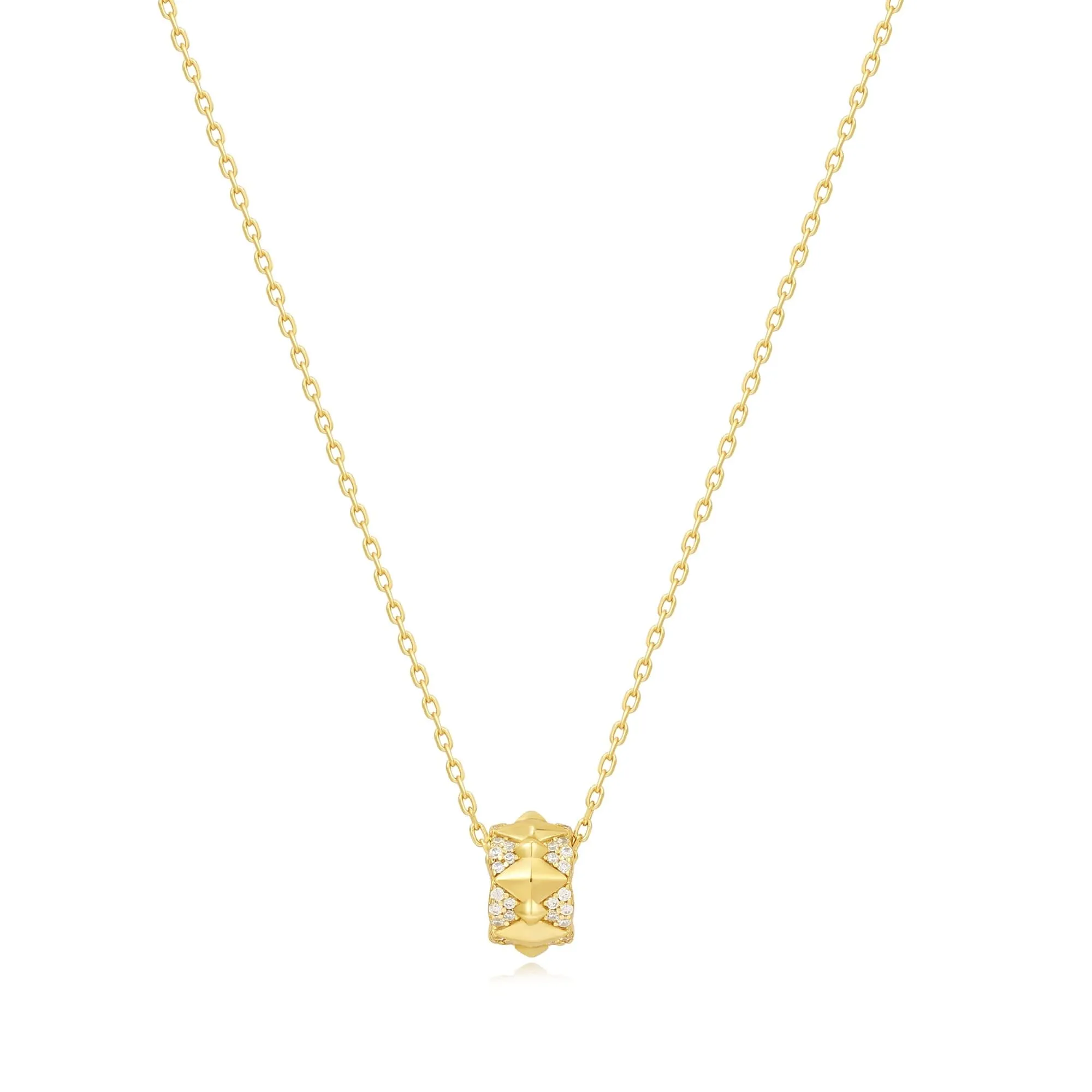 Ania Haie Gold Geometric Sparkle Pendant Necklace N053-02G Ania Haie Jewellery