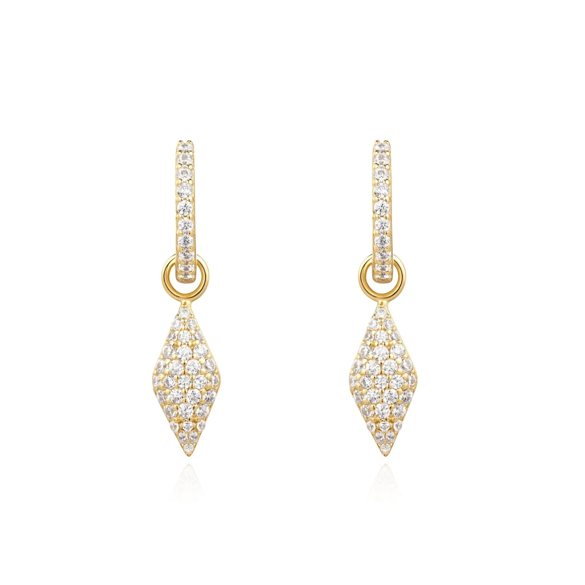 Ania Haie Gold Pave Sparkle Huggies E061-13G Ania Haie Jewellery