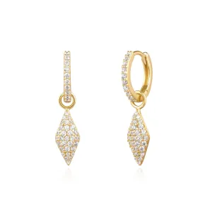 Ania Haie Gold Pave Sparkle Huggies E061-13G Ania Haie Jewellery