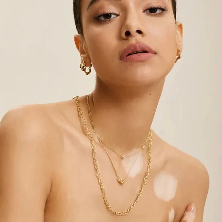 Ania Haie Gold Twisted Wave Chain Necklace N050-02G Ania Haie Jewellery