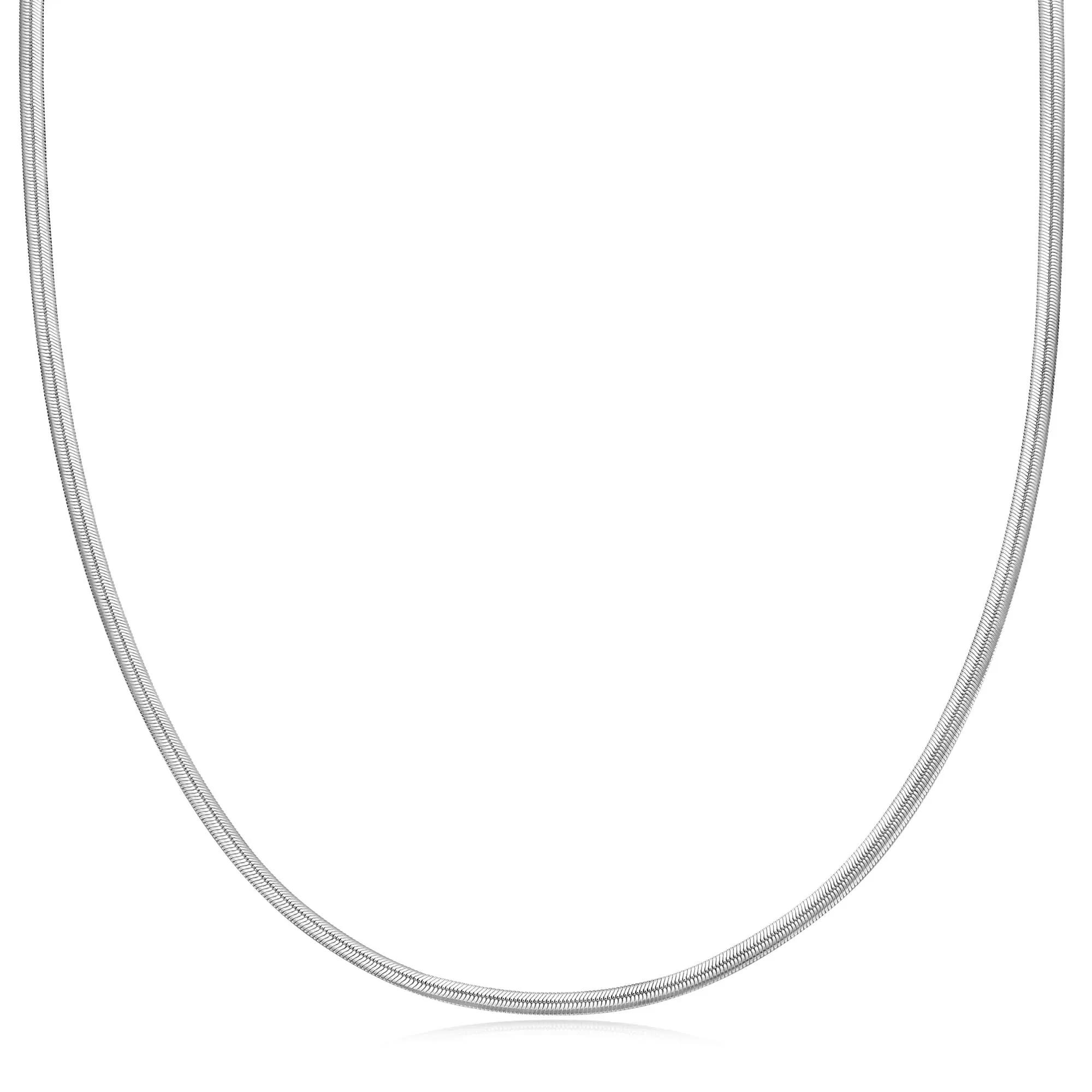 Ania Haie Silver Flat Snake Chain Necklace N057-03H Ania Haie Jewellery