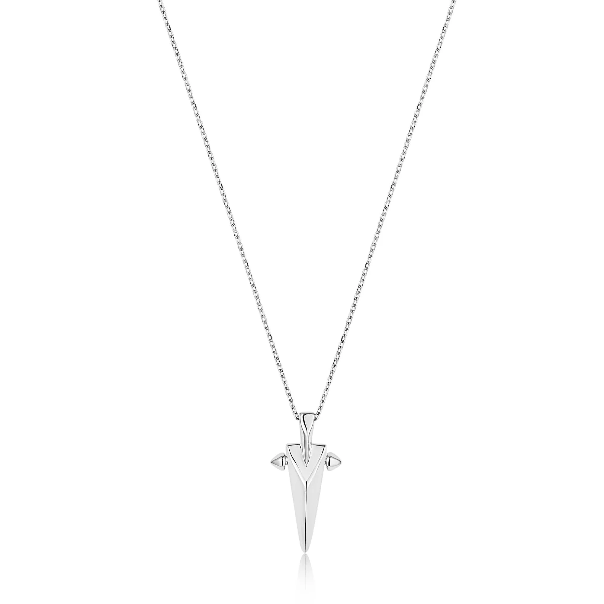 Ania Haie Silver Geometric Point Pendant Necklace N053-03H Ania Haie Jewellery