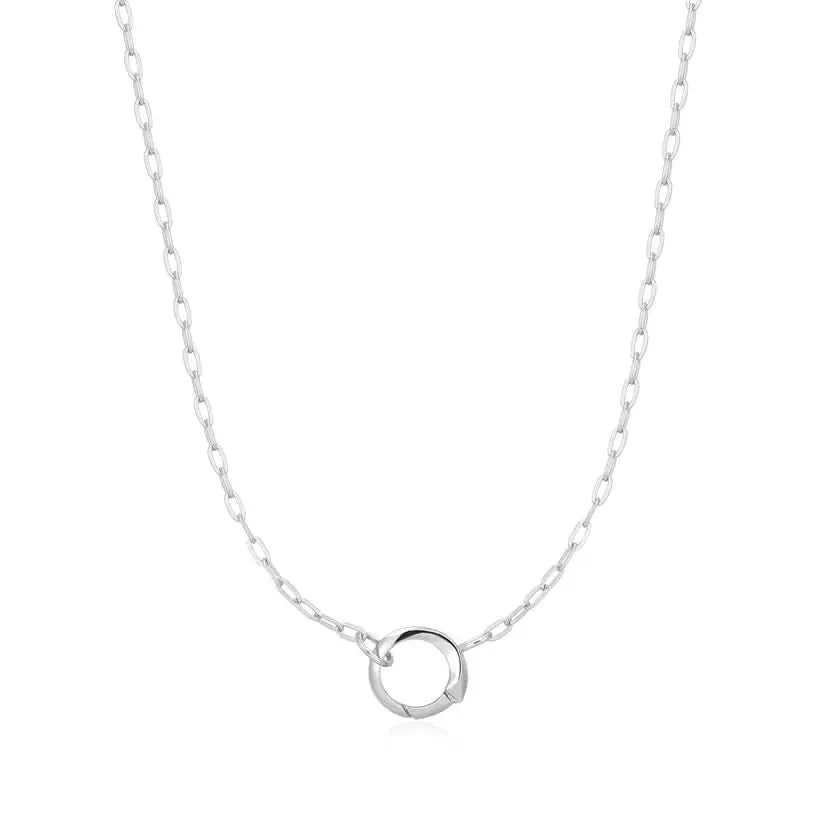 Ania Haie Silver Mini Link Charm Chain Connector Necklace N048-04H Ania Haie Jewellery