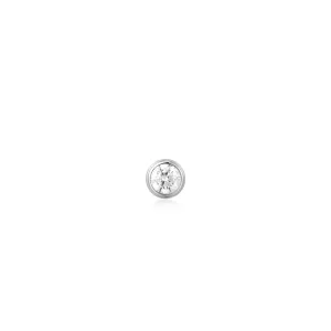 Ania Haie Silver Solitaire Cubic Zirconia Barbell E059-01H Ania Haie Jewellery