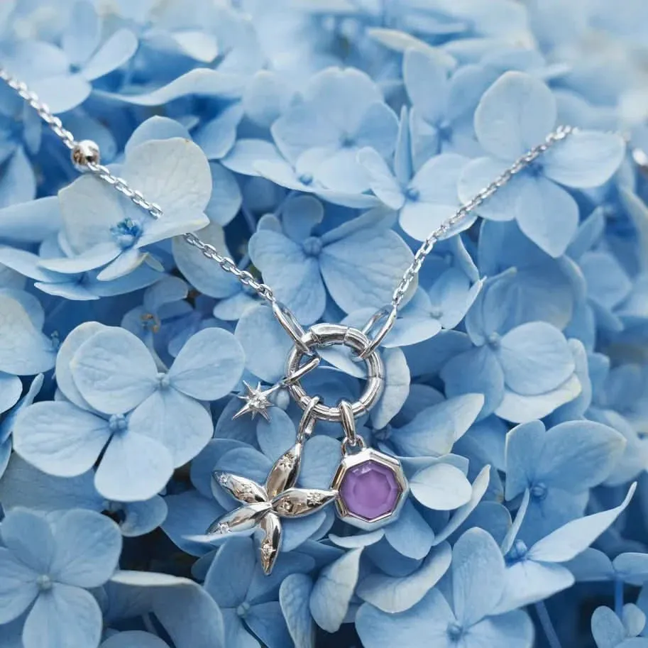 Ania Haie Silver Sparkle Flower Charm NC055-05H Ania Haie Jewellery
