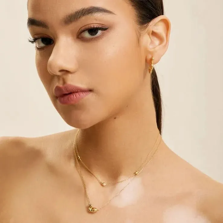 Ania Haie Silver Twisted Wave Hoop Earrings E050-03H Ania Haie Jewellery