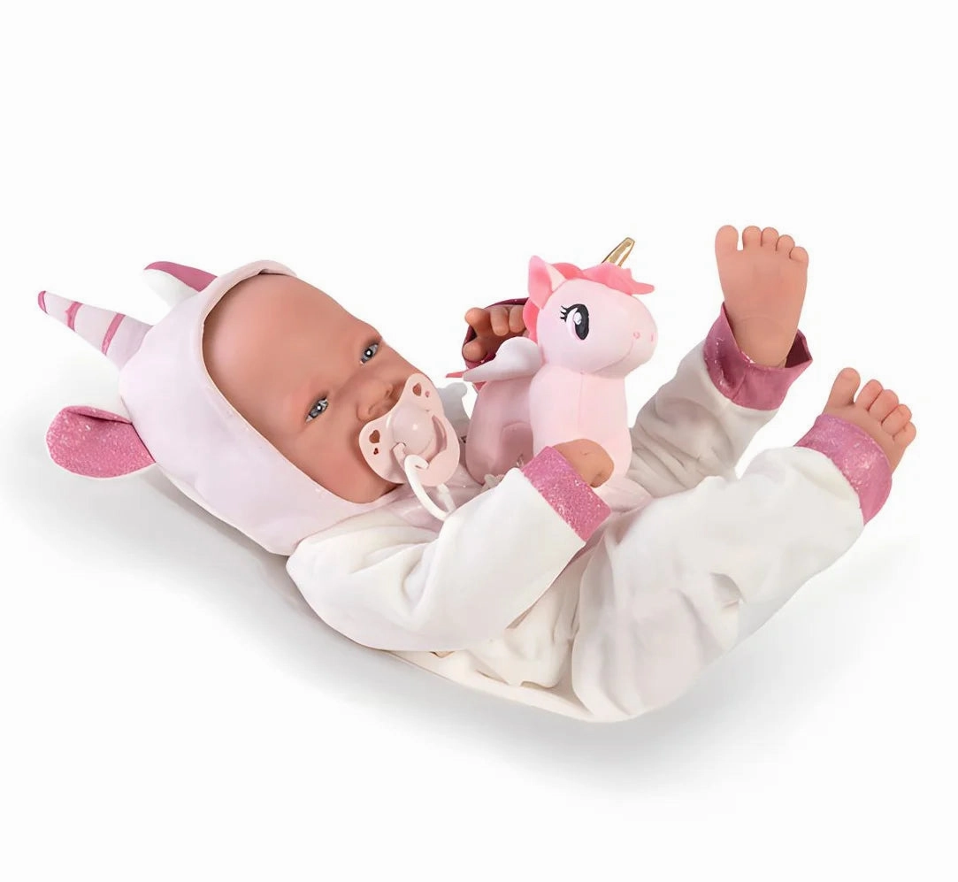 Antonio Juan 50268 Newborn Baby Doll 42cm with Unicorn Costume