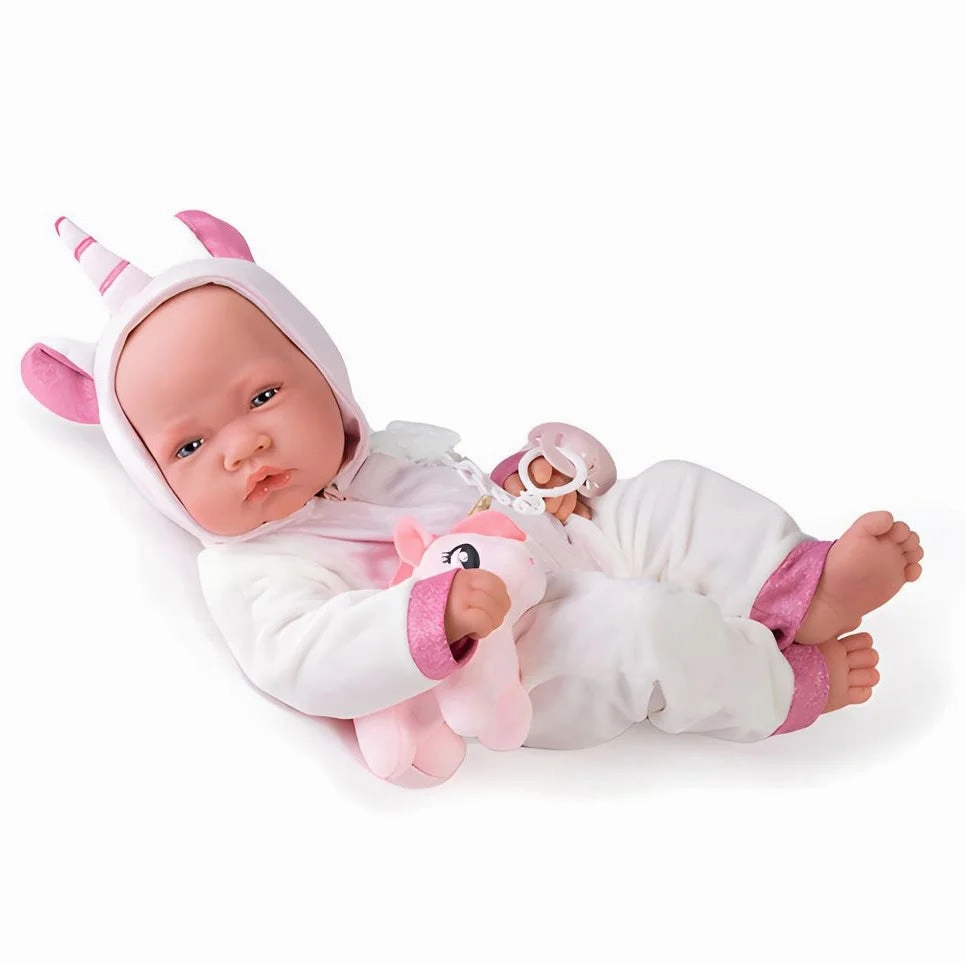 Antonio Juan 50268 Newborn Baby Doll 42cm with Unicorn Costume