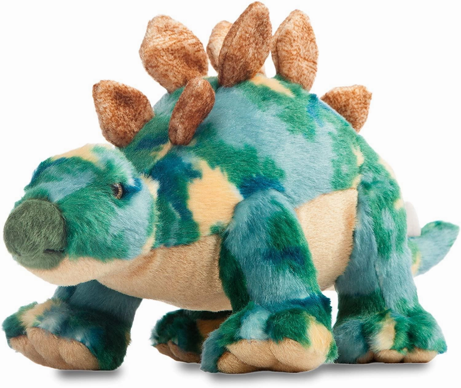 AURORA 32120 Stegosaurus Dinosaur, 13-Inch Soft Toy, Green