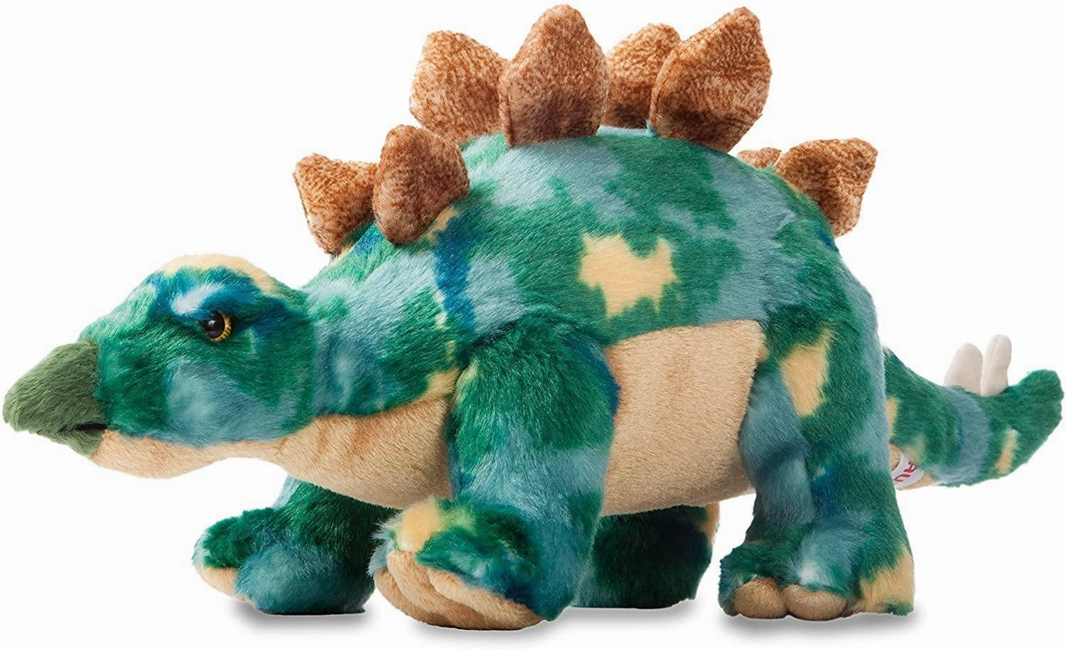 AURORA 32120 Stegosaurus Dinosaur, 13-Inch Soft Toy, Green