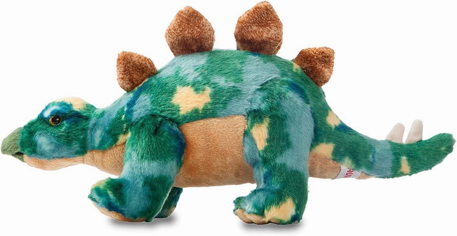 AURORA 32120 Stegosaurus Dinosaur, 13-Inch Soft Toy, Green
