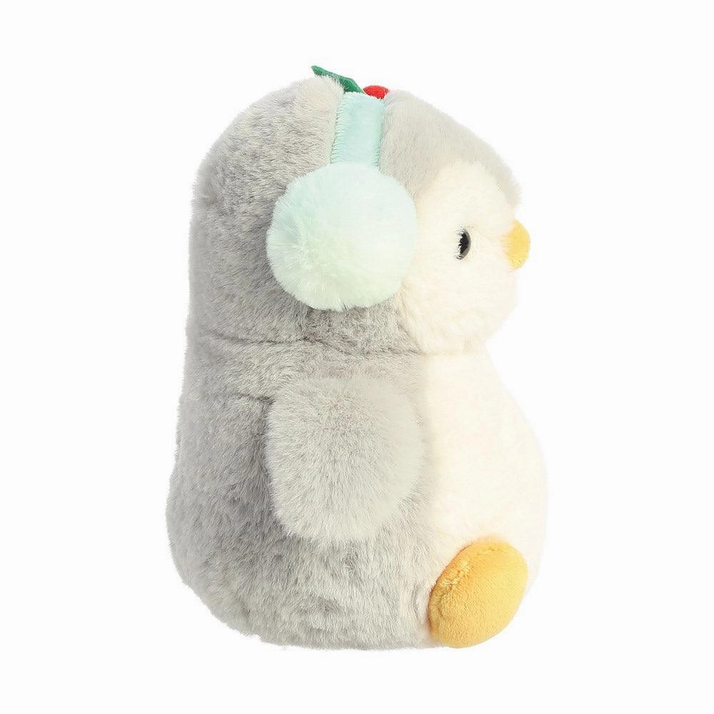 AURORA PomPom Penguin with Earmuffs 18cm Soft Toy