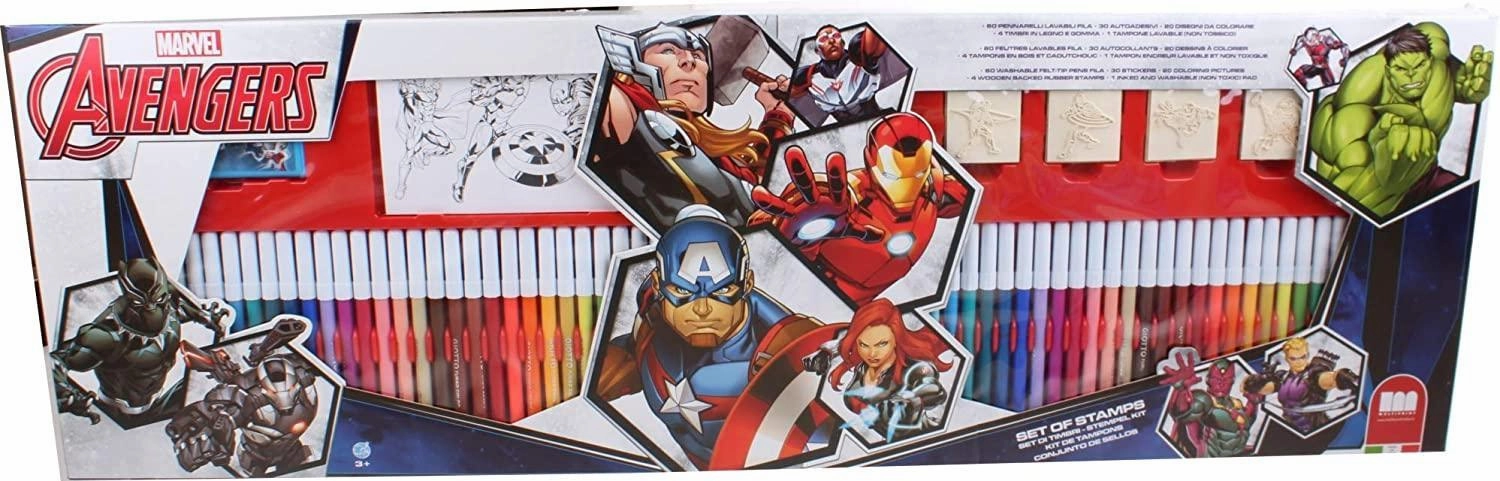 Avengers 60 Markers Art Playset