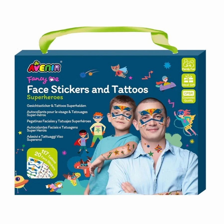 Avenir - Face Sticker and Tattoos: Superheroes