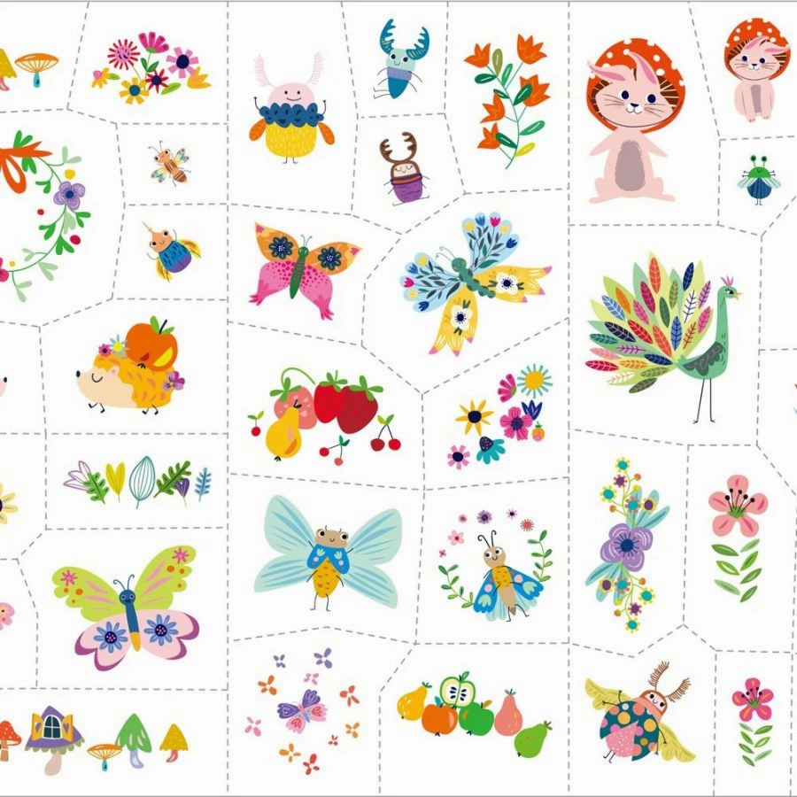 Avenir - Face Stickers and Tattoos Fantasy: Garden World