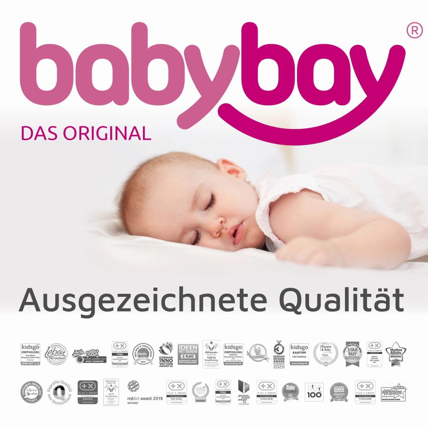 babybay  White Varnished Mobile Holder