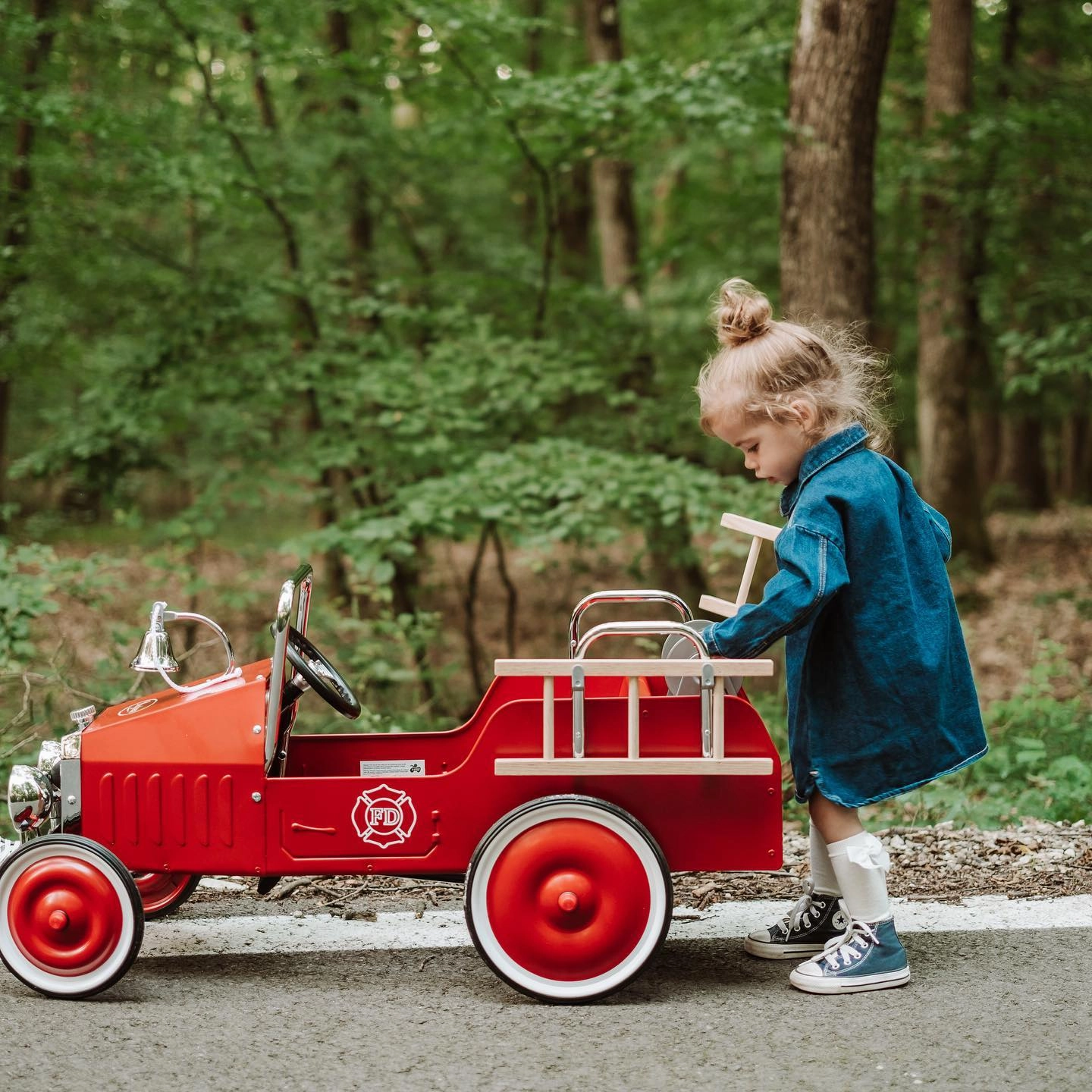 Baghera Ride On Fire Truck Pedal Car