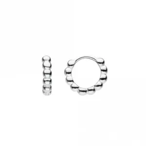 Bead 13mm Sleeper Hoop Earrings 67712HP Dew Jewellery