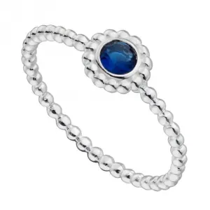 Bead Sapphire Blue Crystal Ring R3773L Beginnings Jewellery